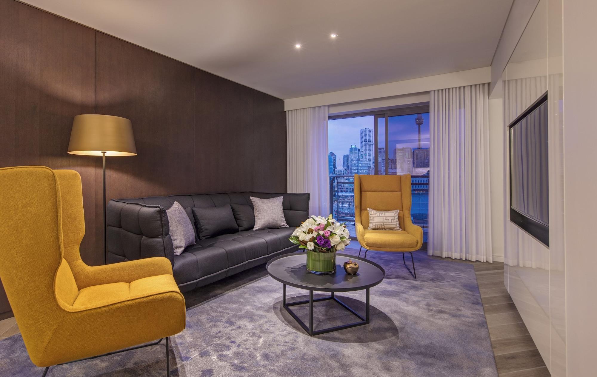 The Star Grand Hotel And Residences Sydney Eksteriør billede Living room